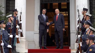 President Erdogan meets with Greek Prime Minister Mitsotakis