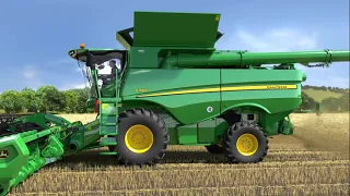 Комбайни John Deere серії S - продуктивність 75 т/год