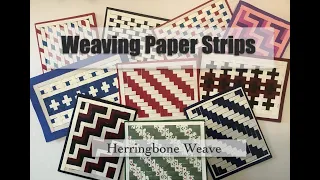 Weaving Paper Strips   HD 720p