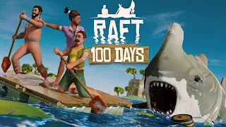 I Spent 100 Days in Raft... Here's What Happened! [Full Playthrough]