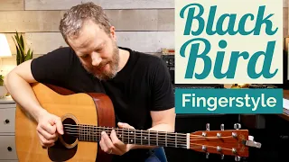 How to Play Blackbird by The Beatles - Fingerstyle Guitar Lesson