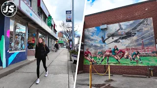 Islington "Village of Murals" West End Toronto Walk (Feb 2024)