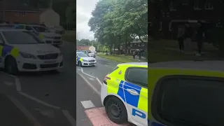 Police car accident with a bus