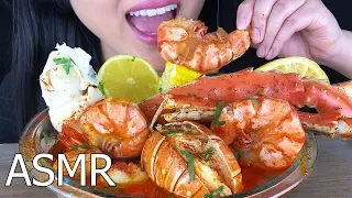 ASMR SEAFOOD BOIL BLOVES SAUCE (NO TALKING) | KING CRAB, LOBSTER, JUMBO SHRIMP | ASMR Phan