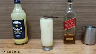 Рецепт коктейля  Бесси и Джесси (How to make Cocktail #Bessie & Jessie) Яичный ликер, Виски, Молоко