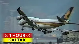 1 Hour of Plane Spotting at HONG KONG KAI TAK (1995)