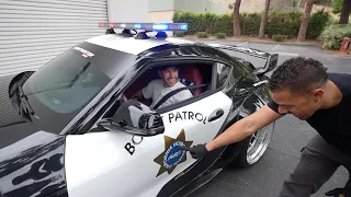 Pranking Friends In My Fake Cop Car!