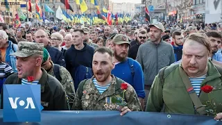 Far-Right March in Kyiv Against Zelenskiy's Leadership