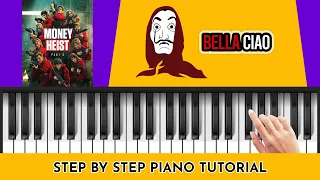 Bella Ciao on Keyboard 🎭  | Easy Piano Tutorial | Keyboard #3 #piano #siffyoungartiste