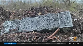 Tombstone For Jack Katz Found Discarded In Paramus, New Jersey