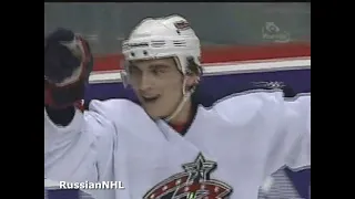 Nikolai Zherdev scores two goals vs Canucks in his rookie season (21 mar 2004)