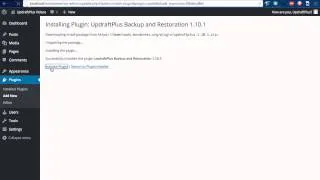 How to easily and quickly install WordPress Backup Plugin: UpdraftPlus