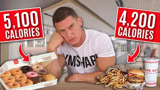 Only eating the HIGHEST CALORIE foods for 24 hours *10,000 CALORIES*