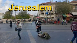 Jerusalem from Ben Yehuda Street to Mahane Yehuda City Market