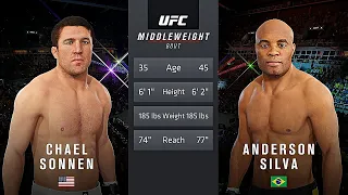Chael Sonnen Vs. Anderson Silva : UFC 4 Gameplay (Legendary Difficulty) (AI Vs AI) (PS5)
