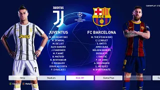 PES 2020 - Juventus vs Barcelona - UEFA Champions League UCL - New Kits 20/21 Season