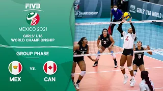 MEX vs. CAN - Group Phase | Girls U18 Volleyball World Champs 2021