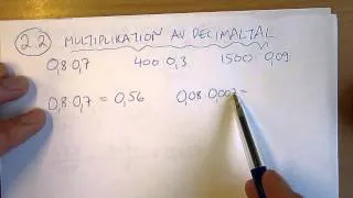 Multiplikation av decimaltal