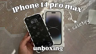 iPhone 14 pro max unboxing | space black 🖤 | + casetify unboxing + camera test & comparison 📱