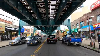 ⁴ᴷ⁶⁰ Cycling NYC : Astoria to Flushing, Queens via Broadway & Roosevelt Avenue (June 18, 2020)