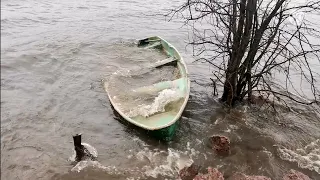 Восстановление лодки пелла фиорд после шторма.