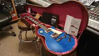 Gibson Les Paul Modern Standard Class 5 Custom Shop Blue Flame Top Up Close Guitar Video Review