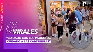 Tiktoker italiana pone en evidencia a carteristas que roban a turistas | Canal 1