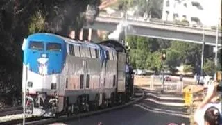 Santa Fe 3751 and The Amtrak's Hook Back Up To The AAPRCO