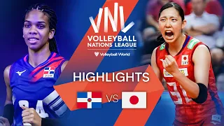 🇩🇴 DOM vs. 🇯🇵 JPN - Highlights Week 1 | Women's VNL 2022