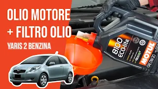 Cambio olio motore e filtro dell'olio Yaris 2 1.3 VVT-i 🛢