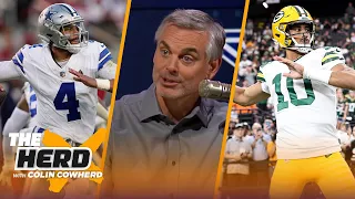 Dak Prescott misses Kellen Moore, Aaron Rodgers says to be patient with Jordan Love | NFL | THE HERD