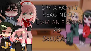 Spy x family reagindo a Anya as Sakura/ Damian as Sasuke (Gacha Club) parte 2