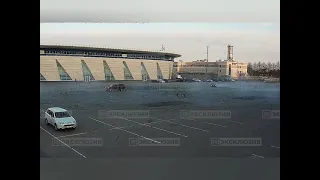 Сначала он жег резину, а после сжег свой BMW: