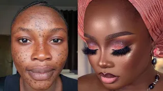 VIRAL 💣🔥 CLIENT WITH DARK SPOT 😱 BRIDAL GELE AND MAKEUP TRANSFORMATION |MAKEUP TUTORIAL