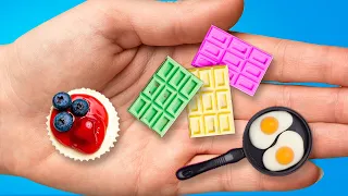 MINIATURE WORLD COMPILATION || Coolest Mini Crafts With Polymer Clay, Epoxy Resin And Mini Food