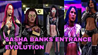 SASHA BANKS WWE 2K ENTRANCE EVOLUTION (2K17-2K22)