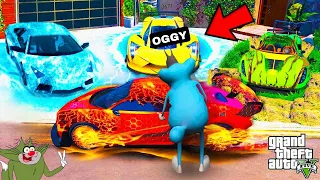 Oggy Collecting Secret ELEMENTAL Cars With Shinchan in GTA 5!