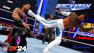 WWE 2K24: Jey Uso vs Damian Priest Backlash 2024 | Prediction Highlights