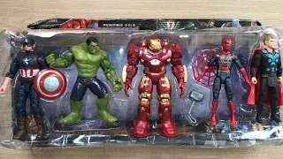 6 Minutes Satisfying with Unboxing Superhero Avengers Set 5 Pieces | ASMR | Hulk, Iron-Man Buster