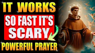 🛑POWERFUL PRAYER TO RECEIVE A MIRACLE IN A FEW DAYS - SAINT ANTHONY