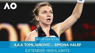 Ajla Tomljanovic v Simona Halep Extended Highlights | Australian Open 2021 Second Round
