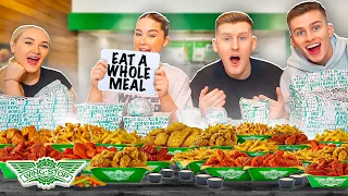 Last to STOP Eating WINGSTOP Wins £1,000 - Challenge *VS YOUTUBERS*