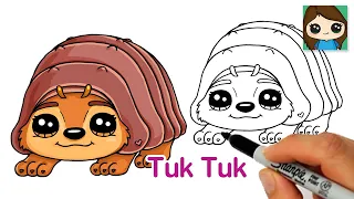 How to Draw Tuk Tuk | Raya and The last Dragon