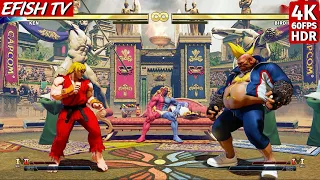 Ken vs Birdie (Hardest AI) - Street Fighter V | 4K 60FPS HDR
