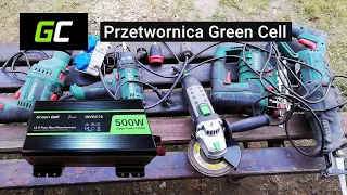 Przetwornica Green Cell 12V na 230V 500W/1000W czysta sinusoida, sieciowe narzędzia są teraz mobilne