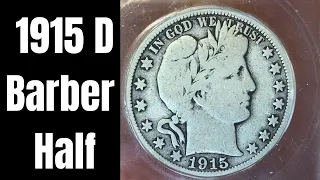 1915 D Barber Half Dollar