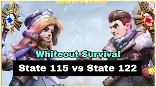 State vs State Whiteout Survival | State of Power | Battle for Sunfire Castle server 115 vs 122 SvS