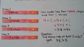 4th Grade Math 7.10, Word Problem Solving, Multi-Step with Fractions