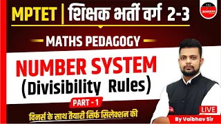 MPTET 2023 | MPTET VARG 2-3 | MATHS PEDAGOGY | NUMBER SYSTEM | MATHS CLASS FOR MPTET VARG 2-3