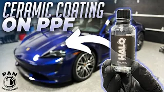 How to apply a ceramic coating on PPF (paint protection film) : Porsche Taycan Turbo